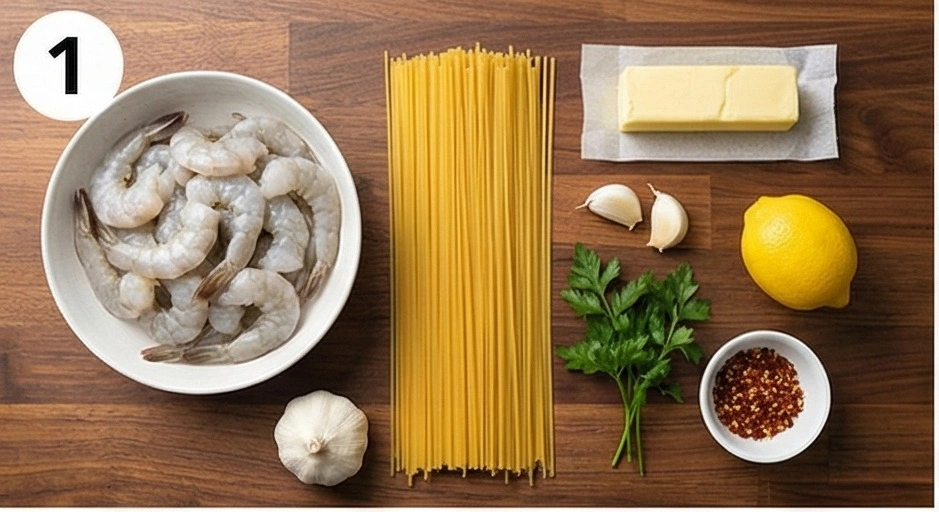 Ingredients laid out